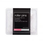salon services natural plastic roller pins pack of 288
