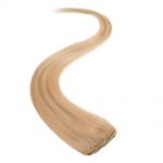 wildest dreams clip in single weft human hair extension 18 inch – 613 blondie blonde