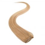 wildest dreams clip in single weft human hair extension 18 inch – 22 sunkissed blonde