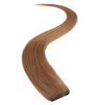 wildest dreams clip in single weft human hair extension 18 inch – 27s warm blonde