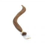 american pride micro ring human hair extension 18 inch – 8 cappuccino brown