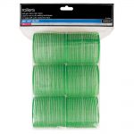 salon services rollers green 61mm pack of 6