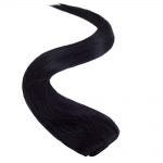wildest dreams clip in full head human hair extension 18 inch – 1 blackest black