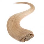wildest dreams clip in full head human hair extension 18 inch – 613 blondie blonde