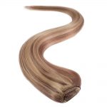 wildest dreams clip in full head human hair extension 18 inch – 10/22 brown blonde