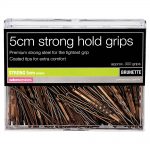 salon services strong hair grips brown 5cm pack of 300
