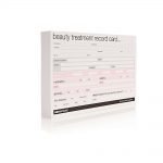 salon services beauty record card 100 pack