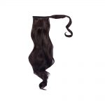 hair u wear long wave ponytail synthetic hair extension 23 inch – midnight brown