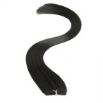 american pride clip-in synthetic hair extension 18 inch – 1 blackest black