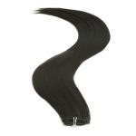 american pride clip-in synthetic hair extension 18 inch – 1b barely black