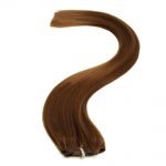 american pride clip-in synthetic hair extension 18 inch – 4 mocha brown
