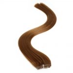 american pride clip-in synthetic hair extension 18 inch – 6 sunkissed brown