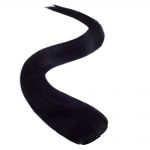 wildest dreams clip in half head human hair extension 18 inch – 1 blackest black