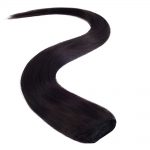 wildest dreams clip in half head human hair extension 18 inch – 1b barely black