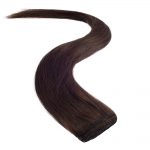 wildest dreams clip in half head human hair extension 18 inch – 2 brownest brown