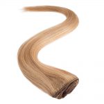 wildest dreams clip in half head human hair extension 18 inch – 24/27 shimmering blonde