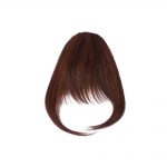 hair u wear clip in fringe synthetic hair extension 5 inch – chestnut