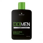 schwarzkopf professional 3d men hair and body shampoo 250ml