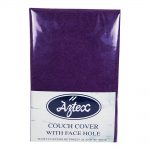 aztex couch cover with hole purple