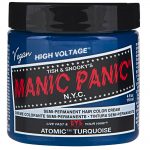 manic panic semi permanent hair colour – atomic turquoise 118ml