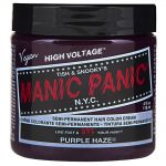 manic panic semi permanent hair colour – purple haze 118ml