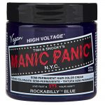 manic panic semi permanent hair colour – rockabilly blue 118ml