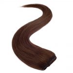 wildest dreams clip in half head human hair extension 18 inch – 6 sunkissed brown