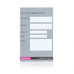 salon services appointment cards nails – pack of 100