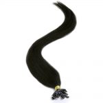 american pride u-tip human hair extensions – 1 jet black 18