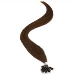 american pride u-tip human hair extensions – 2 brownest brown 18