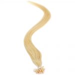 american pride u-tip human hair extensions – 613 starlight blonde 18