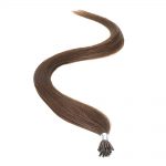 american pride i-tip human hair extensions 18 inch – 2 brownest brown
