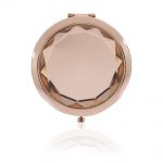jewelled compact mirror – rose gold