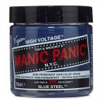 manic panic high voltage semi permanent hair colour cream – blue steel 118