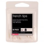 salon services french tips size 8 pack of 50