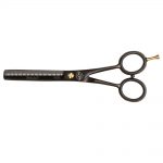 dark stag straight thinner black & gold scissors – ds1 6 inch