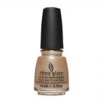 china glaze chic physique nail lacquer girl on the glo gold 14ml