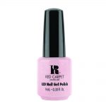 red carpet manicure gel polish, grace & lace pink glitter pink 9ml