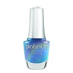morgan taylor platinum collection nail polish diamonds in the sky blue holographic blue 15ml