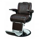 salon services hampstead barber’s chair chocolate brown